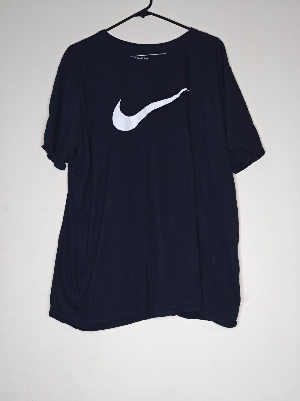 Nike Women's Black T-Shirt with White Swoosh